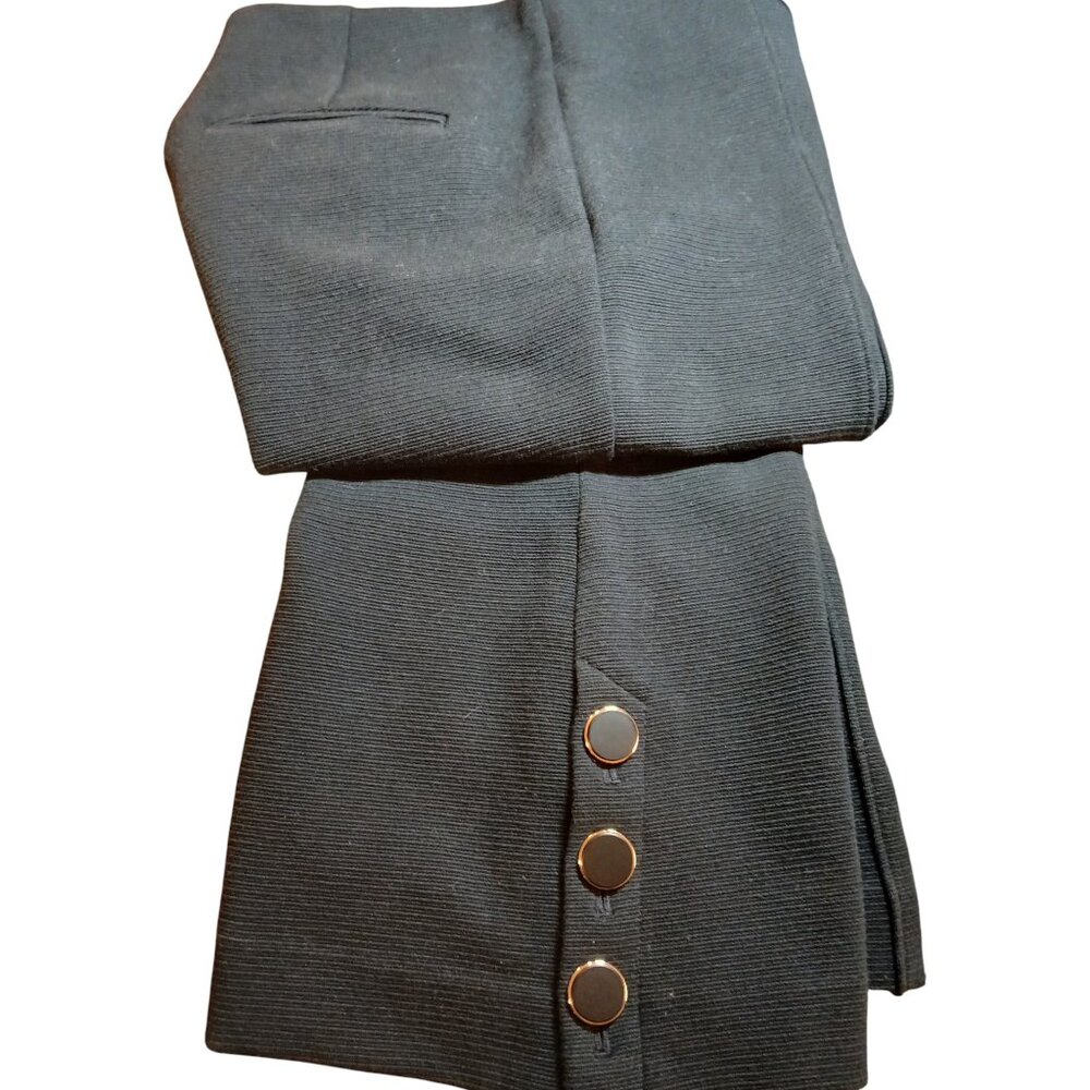 ANN TAYLOR Black Knit Pull-On Trousers- Like New